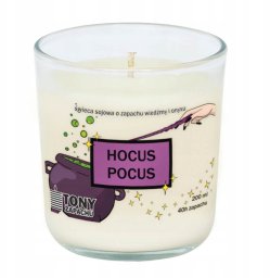 Cup&You Naturalna ręcznie robiona świeca sojowa zapachowa w szkle HOCUS POCUS 40h palenia 200ml - prezent upominek dla kobiety mamy dziewczyny żony babci niej