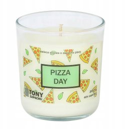 Cup&You ręcznie robiona świeca sojowa zapachowa w szkle PIZZA DAY 40h palenia 200ml
