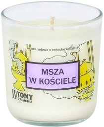 Cup&You Naturalna ręcznie robiona świeca sojowa zapachowa w szkle MSZA W KOŚCIELE 40h palenia 200ml - zapach kadzidła prezent upominek dla kobiety faceta babci dziadka