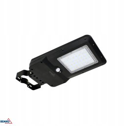 Bemko Solarna oprawa uliczna LED Bemko Solger 20W 3000LM 3000/4000/6000K IP65 czarna CZ. PIR