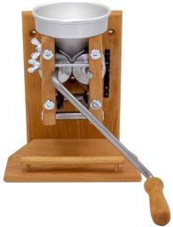 Gymrex Model ścienny do wyciskania ziarna Eschenfelder z aluminiowym lejkiem (1220)