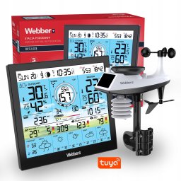 Webber Stacja pogodowa WS603 WIFI Tuya Multisensor Czujnik wiatru deszczu