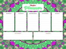 Ideyka Planner magnetyczny z mozaiką diamentową Mandala