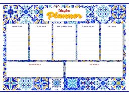 Ideyka Planner magnetyczny z mozaiką diamentową Ceramika