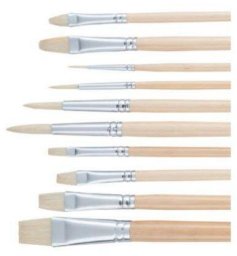Artequipment Talens Art Creation Oil & acrylic brush set hog bristle | 10 brushes