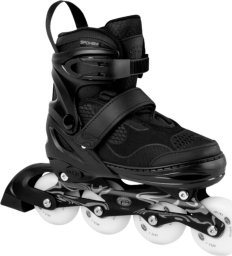 Spokey Łyżworolki Spokey Firefly czarno-białe 946367-946368 39-42