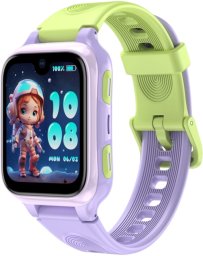 Smartwatch THD LAGENIO dla dzieci K9, Premium 4G z funkcją telefonu &amp; AI, Slim, Lokalizacja GPS, Kontrola rodzicielska, Przycisk SOS, Fioletowy