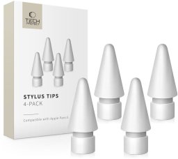Tech-Protect TECH-PROTECT STYLUS TIPS 4-PACK APPLE PENCIL WHITE
