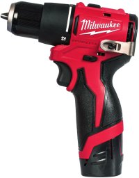 Wiertarko-wkrętarka Milwaukee Wiertarko-wkrętarka udarowa kompaktowa 40Nm 12V 2.0Ah, w walizce z 2 akum. i ładowarką, M12 BLPDRC-202C, 4933500422