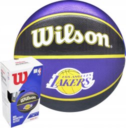 Wilson Piłka do koszykówki Wilson NBA Team LA Lakers + pompka BOX R.7