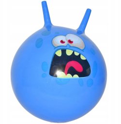 Enero Piłka do skakania z rogami Skoczek 45cm Niebieska Enero Toys