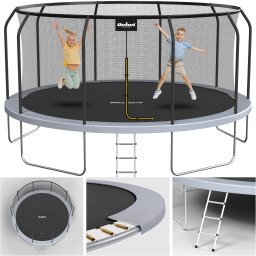 Rebel Trampolina REBEL Active PRO 15ft/465 cm, siatka, drabinka