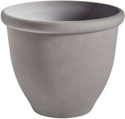 Beliani Doniczka TESALIA Plastik 49 cm Szary