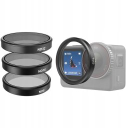 Filtr Telesin Zestaw filtrów CPL/ND8/ND16/ND32 Telesin dla DJI Osmo Action 6 (4 szt.)