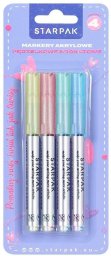 Starpak Marker akrylowy w pędzelku brokatowy 4 kolory