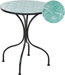 Beliani Stolik bistro ANAPO 60 cm Metal Czarny