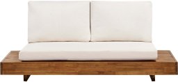 Beliani Sofa ogrodowa dla 2 osób MARETTIMO Certyfikowane drewno akacjowe Brązowy