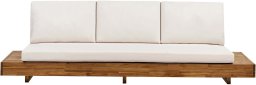 Beliani Sofa ogrodowa dla 3 osób MARETTIMO Certyfikowane drewno akacjowe Brązowy