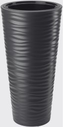 Formplastic Donica Sahara Dunes Slim okrągła 35 - czarny