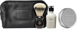 Depot Set Depot: 400 Shave Specifics No. 408, Classic Cologne, Moisturizing, After-Shave Balm, 50 ml + 400 Shave Specifics No. 412, Hydrating, Shaving Soap, 100 g + Accessories No. 731 Luxury, Artificial Fiber, Face Shaving Brush, Brown + The Male Tools,