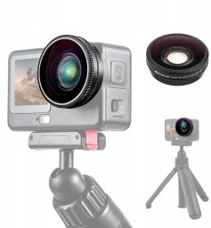 Obiektyw Puluz Obiektyw Szerokokątny Soczewka Fov Boost 185° Do Dji Osmo Action 6 / Szkło Hd / Pu1103