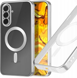 Hello Case Etui Do Samsung Galaxy A36 / A37 / A57 (Do Magsafe, Tytanowe, Clear, Case)