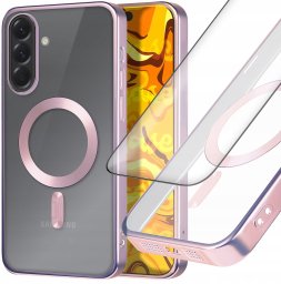 Hello Case Etui Do Galaxy A36 / A37 / A57 (Do Magsafe, Różowe Złoto, Clear) Szkło