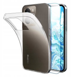 Hello Case Do Realme 14 5G / 14T 5G Przezroczyste Silikonowe Obudowa Szkło
