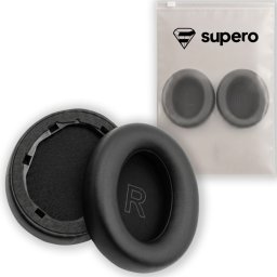 SUPERO Pady nauszne z pianką Memory Foam do Soundcore Life Q30 / Q35 czarne 1