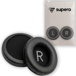 SUPERO Nauszniki skórzane z pianką Memory Foam SUPERO do AKG K52 / K72 / K92 / K240 / K181 / K182 / K540 / K845, czarne 1