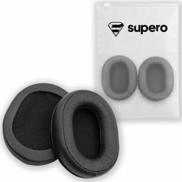 SUPERO Nauszniki skórzane z pianką Memory Foam SUPERO do AudioTechnica ATH-MS47, czarne 1
