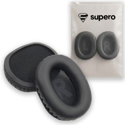 SUPERO Nauszniki skórzane SUPERO z pianką Memory Foam do Logitech G Pro / G Pro X / G Pro Wireless, czarne 1