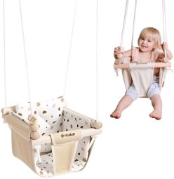 Bkids huśtawka dla niemowlaka Junior Beige - mozaika