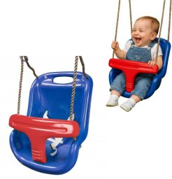 Huśtawka Just Fun huśtawka kubełkowa Fun - niebiesko-czerwony