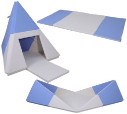 Małpiszon namiot tipi 3w1 - biało-błękitny