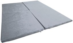 Małpiszon mata do zabawy kwadratowa 120 cm - popielaty