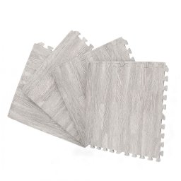 Małpiszon mata piankowa X-star 4szt 60x60cm-szare drewno