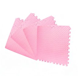 Małpiszon mata piankowa X-star 4 szt. 60x60cm - różowy