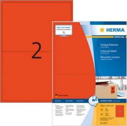  Herma Kolorowe etykiety A4, 199,6 x 143,5 mm, czerwony, trwała przyczepność - 4567