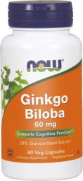 NOW Foods Ginkgo Biloba 60mg 120 kapsułek