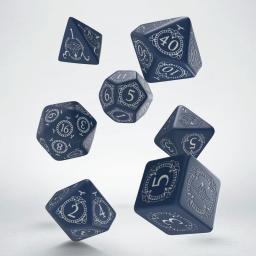  Q-Workshop Komplet Kości - Pathfinder: Hell's Rebels - Niebiesko-biały