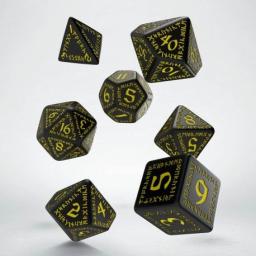  Q-Workshop Komplet runiczny - Czarno-żółty (12257)