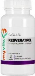 MYVITA Resveratol standaryzowany 50% 250 mg 60 kapsułek