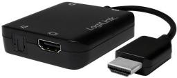 Adapter AV LogiLink HDMI - Toslink czarny (CV0106)