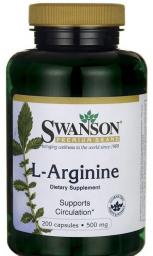  Swanson L-Arginine 500mg 200 kapsułek