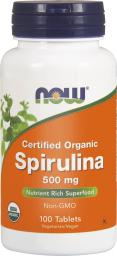  NOW Foods Spirulina 500 mg 500 Tabletek