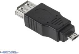 Adapter USB LechPol microUSB - USB Czarny  (ZLA0869)