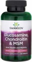 Swanson Glucosamine & Chondroitin MSM 120 Tabletek
