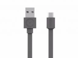 Kabel USB PowerCube USB-A - microUSB 1.5 m Szary (10452GY/USBMBC)