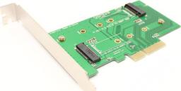  MicroStorage Adapter M.2 NGFF klucz M/B > PCIe X4/SATA (MSNX1026)